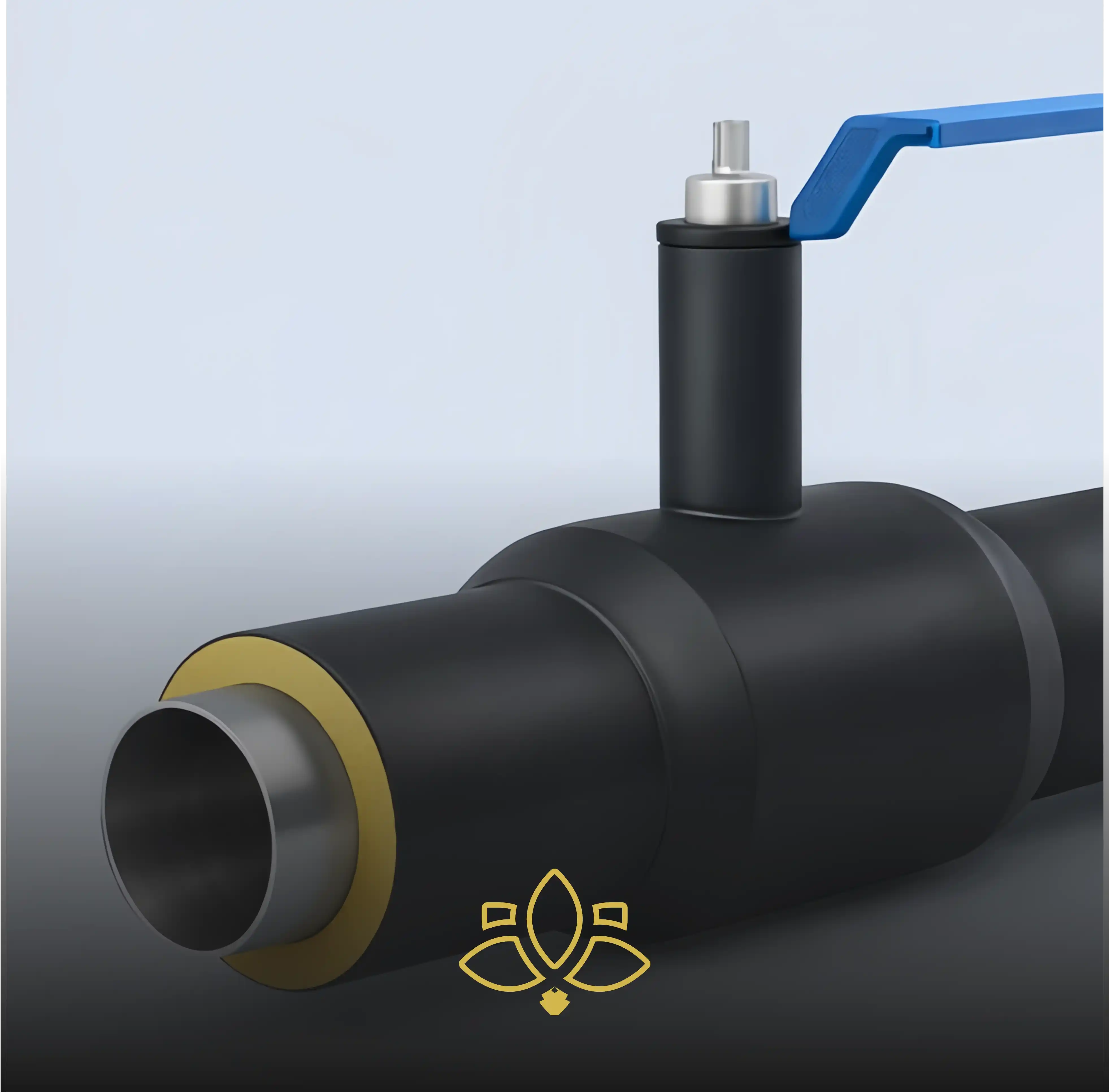 Шаровой кран ППУ-ПЭ