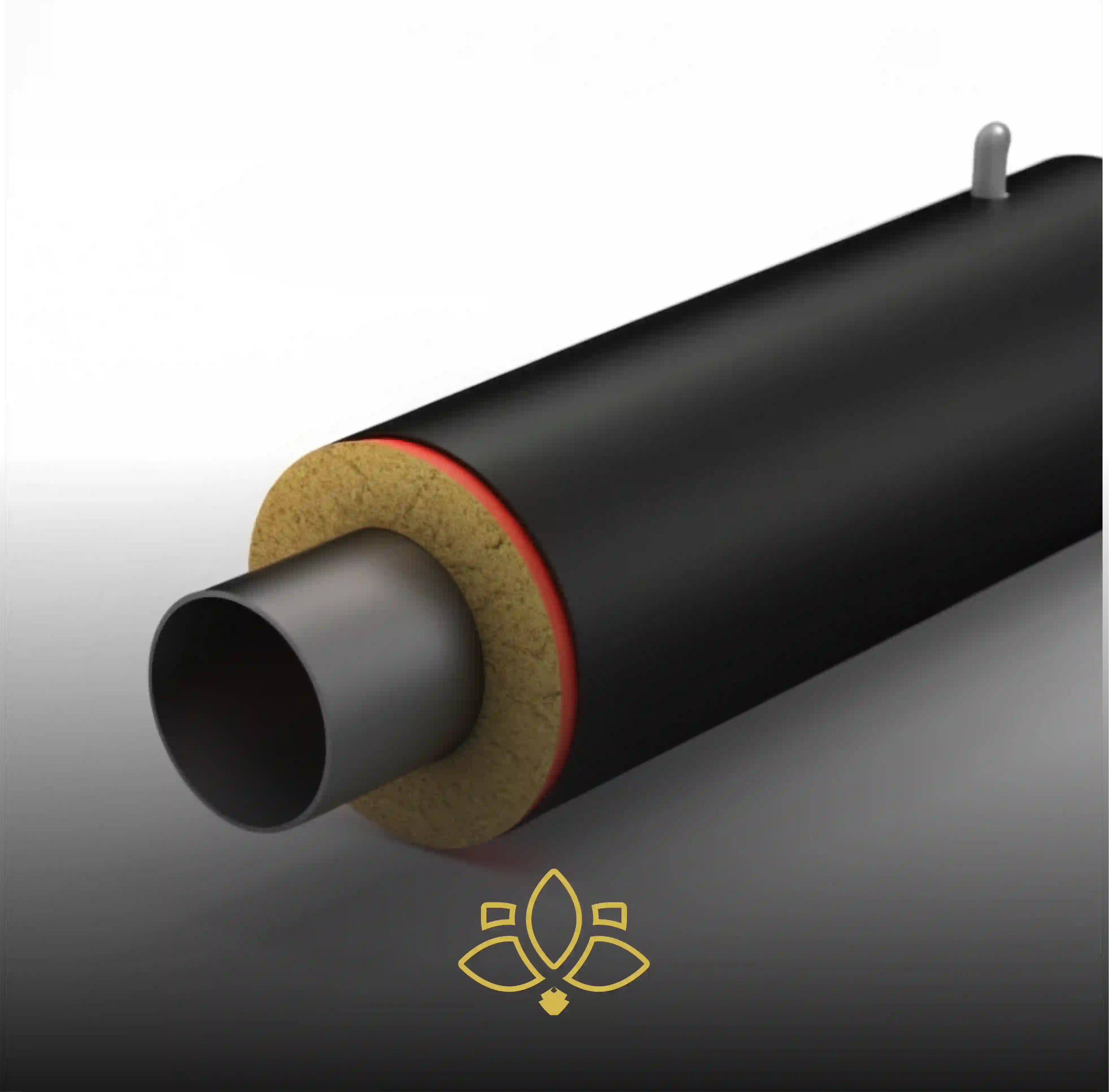 Элемент трубопровода с кабелем вывода ППУ-ПЭ 1020х11/1200 09Г2С ГОСТ 30732-2020